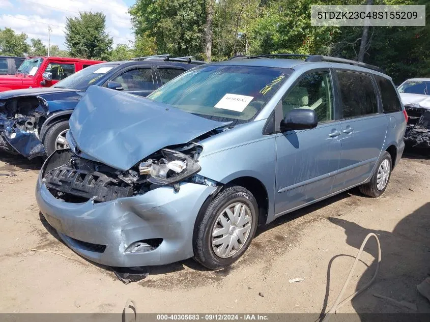 5TDZK23C48S155209 2008 Toyota Sienna Le