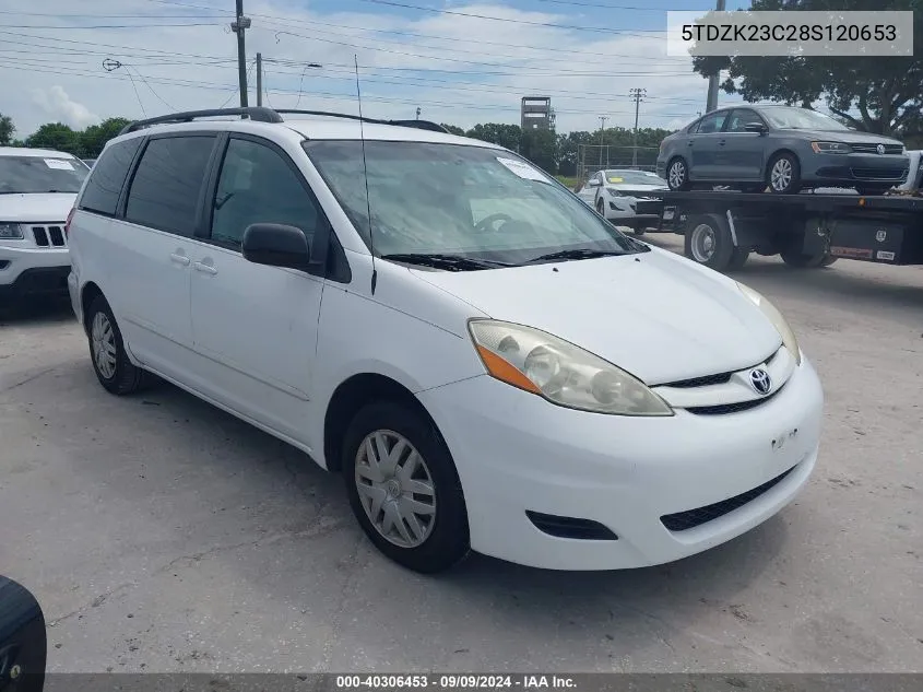 5TDZK23C28S120653 2008 Toyota Sienna Le