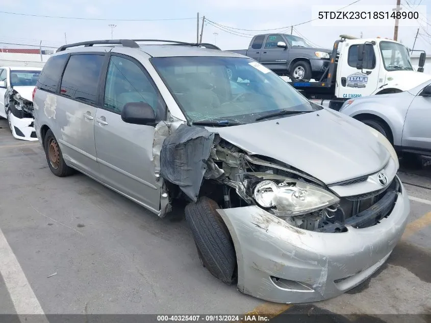 2008 Toyota Sienna Le VIN: 5TDZK23C18S148900 Lot: 40325407