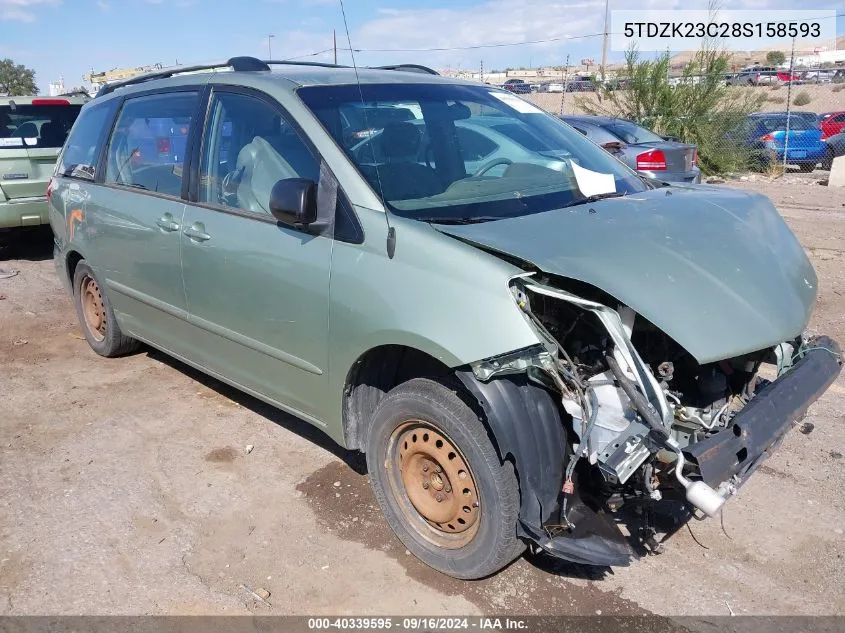 5TDZK23C28S158593 2008 Toyota Sienna Ce/Le