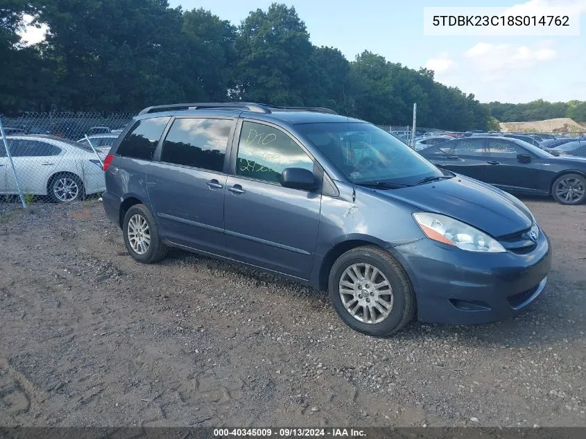 2008 Toyota Sienna Le VIN: 5TDBK23C18S014762 Lot: 40345009