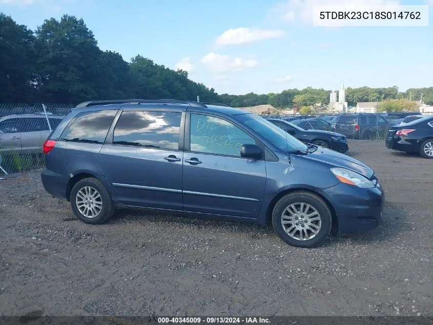 2008 Toyota Sienna Le VIN: 5TDBK23C18S014762 Lot: 40345009