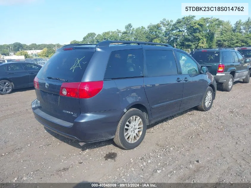 5TDBK23C18S014762 2008 Toyota Sienna Le