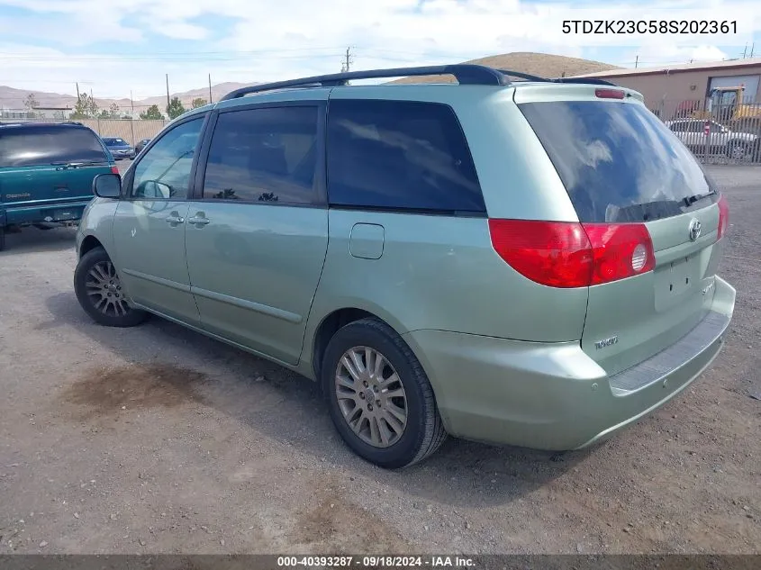 5TDZK23C58S202361 2008 Toyota Sienna Le