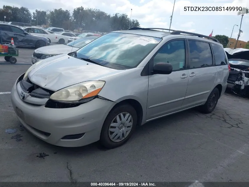 5TDZK23C08S149990 2008 Toyota Sienna Le