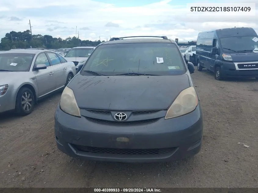 5TDZK22C18S107409 2008 Toyota Sienna Xle