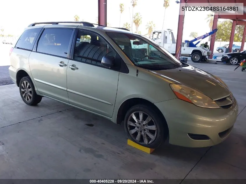 2008 Toyota Sienna Le VIN: 5TDZK23C48S164881 Lot: 40405228