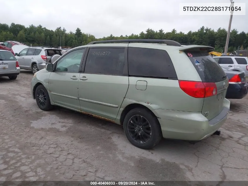 5TDZK22C28S171054 2008 Toyota Sienna Xle