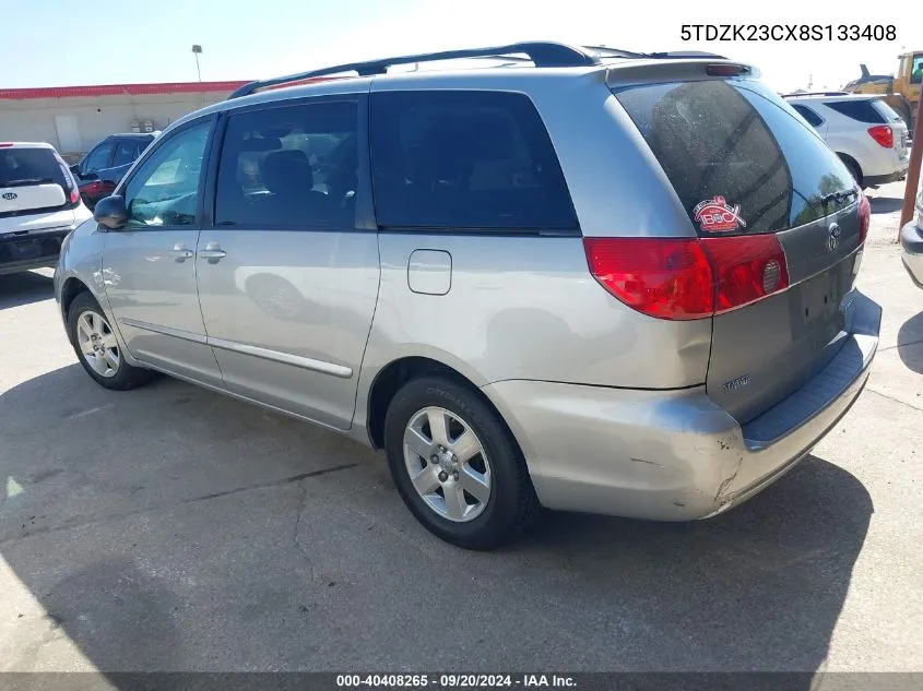 5TDZK23CX8S133408 2008 Toyota Sienna Le