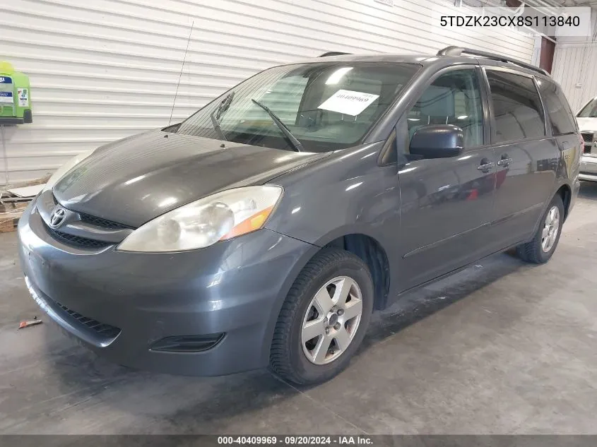 5TDZK23CX8S113840 2008 Toyota Sienna Le