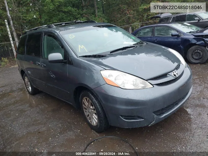 5TDBK22C48S018046 2008 Toyota Sienna Xle