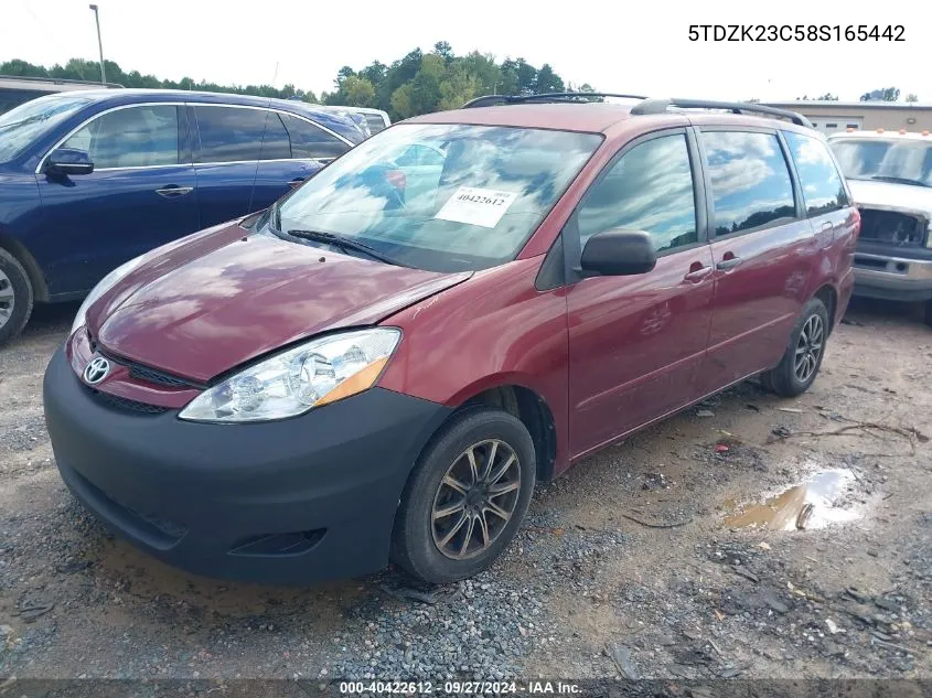 5TDZK23C58S165442 2008 Toyota Sienna Le