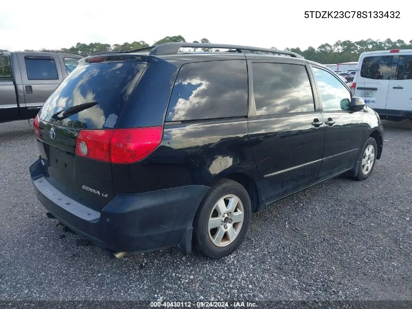 5TDZK23C78S133432 2008 Toyota Sienna Le