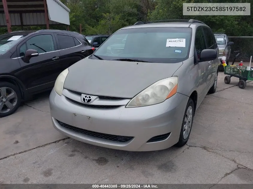 5TDZK23C58S197582 2008 Toyota Sienna Le