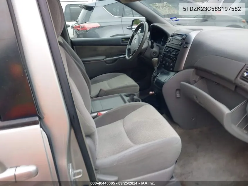 5TDZK23C58S197582 2008 Toyota Sienna Le