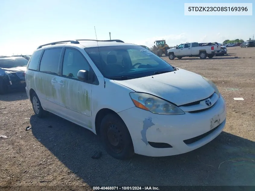 2008 Toyota Sienna Le VIN: 5TDZK23C08S169396 Lot: 40468071