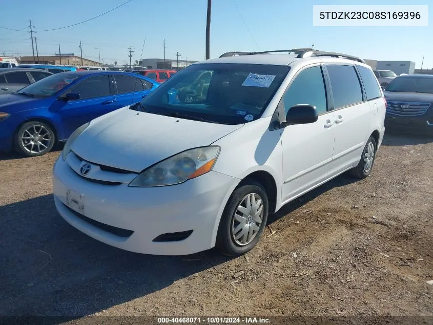 2008 Toyota Sienna Le VIN: 5TDZK23C08S169396 Lot: 40468071