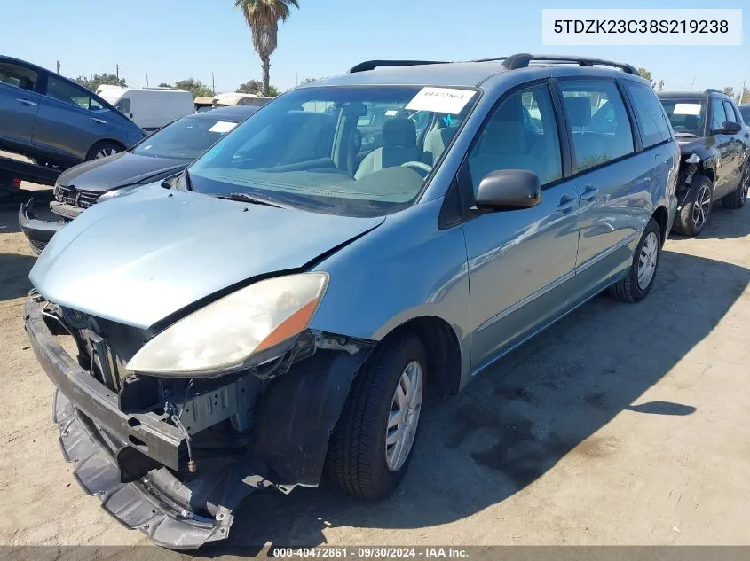 5TDZK23C38S219238 2008 Toyota Sienna Ce