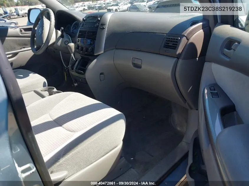 5TDZK23C38S219238 2008 Toyota Sienna Ce