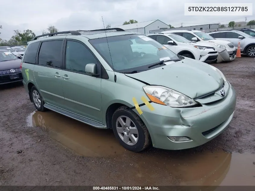 2008 Toyota Sienna Xle VIN: 5TDZK22C88S127785 Lot: 40485831