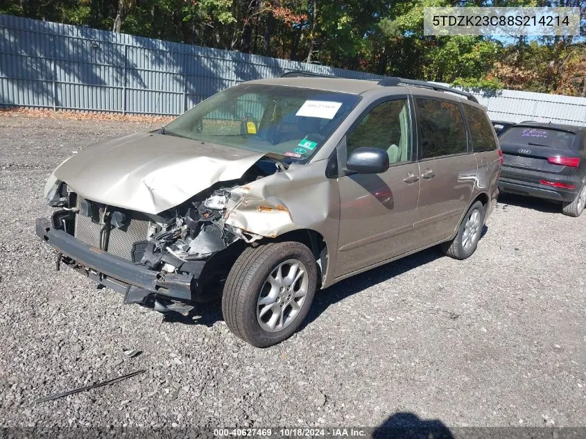 2008 Toyota Sienna Le VIN: 5TDZK23C88S214214 Lot: 40627469