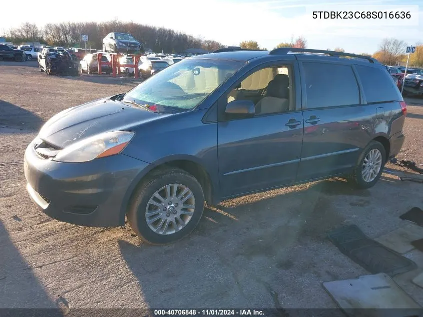 5TDBK23C68S016636 2008 Toyota Sienna Le