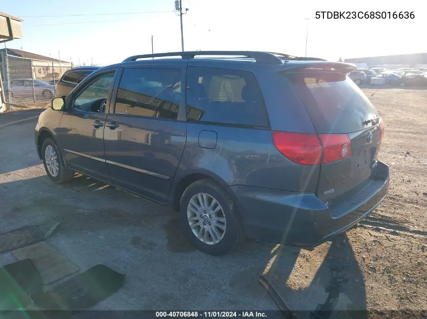 5TDBK23C68S016636 2008 Toyota Sienna Le