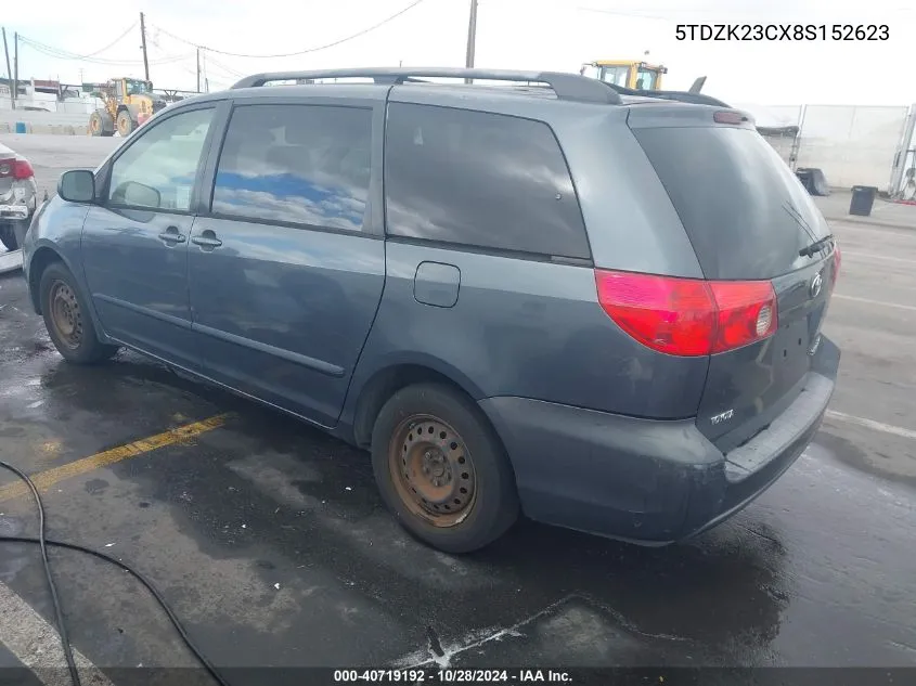 5TDZK23CX8S152623 2008 Toyota Sienna Ce/Le