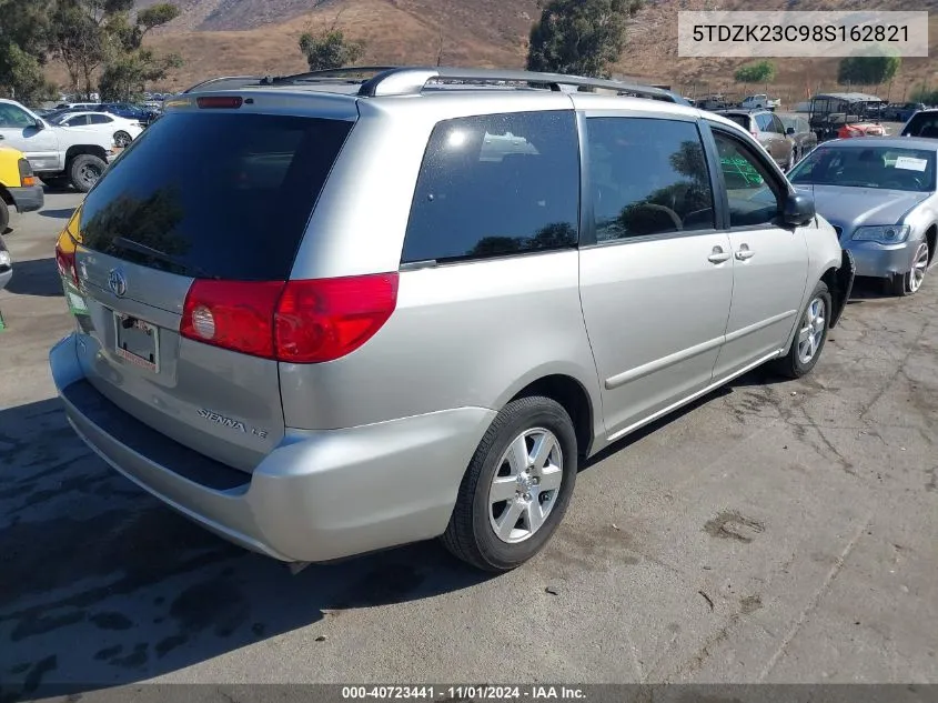 5TDZK23C98S162821 2008 Toyota Sienna Le