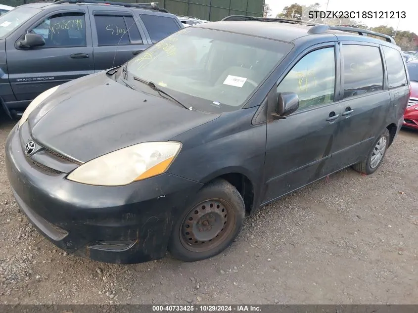 5TDZK23C18S121213 2008 Toyota Sienna Le