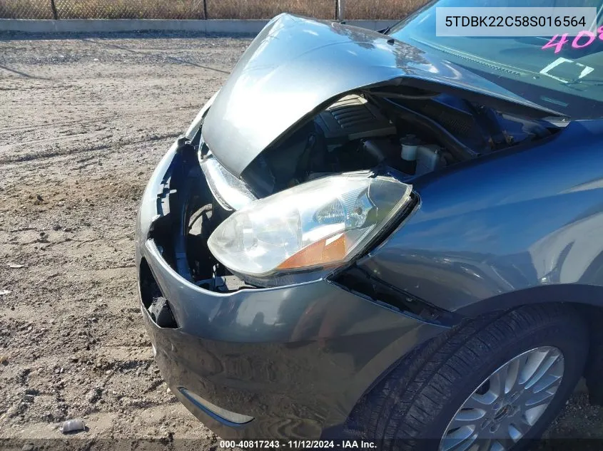 5TDBK22C58S016564 2008 Toyota Sienna Limited