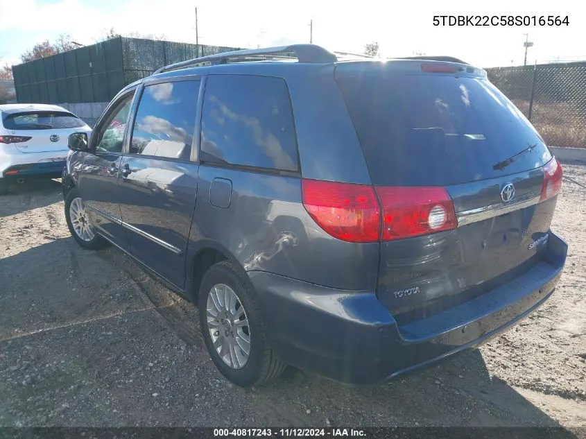 5TDBK22C58S016564 2008 Toyota Sienna Limited