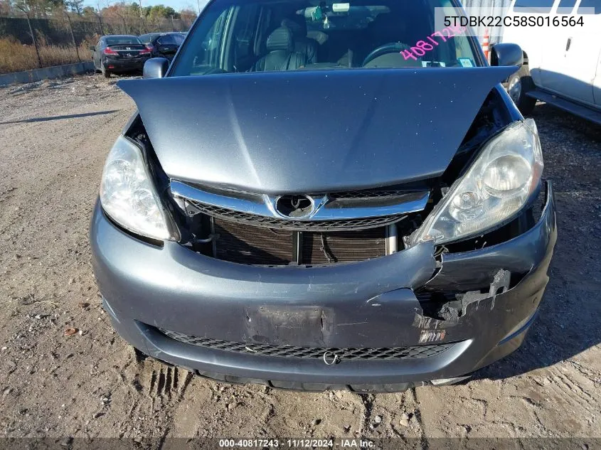 5TDBK22C58S016564 2008 Toyota Sienna Limited