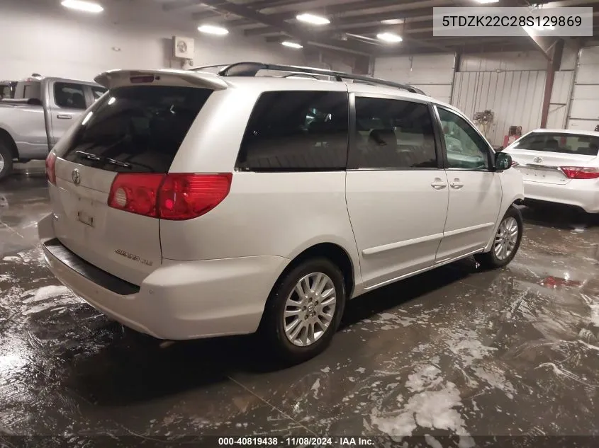 2008 Toyota Sienna Xle VIN: 5TDZK22C28S129869 Lot: 40819438