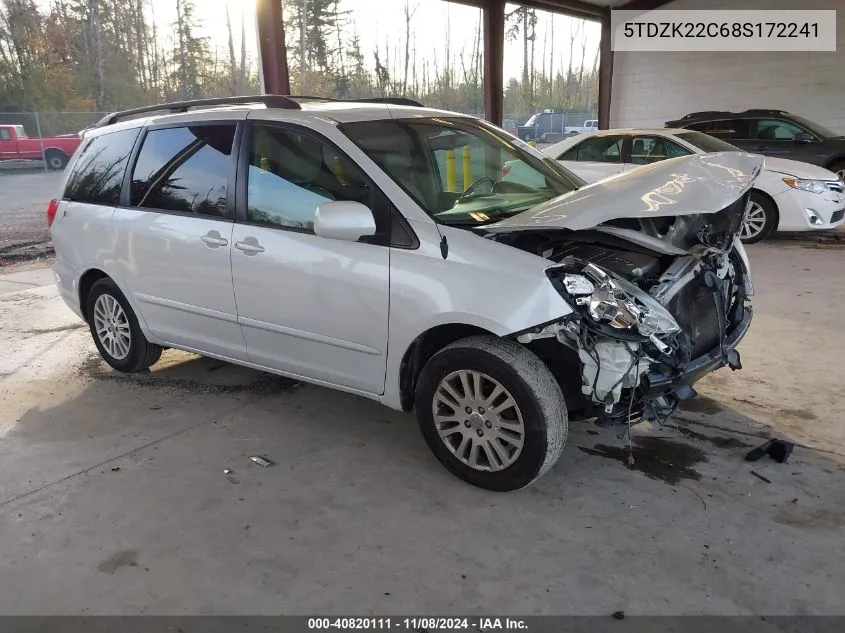 5TDZK22C68S172241 2008 Toyota Sienna Xle