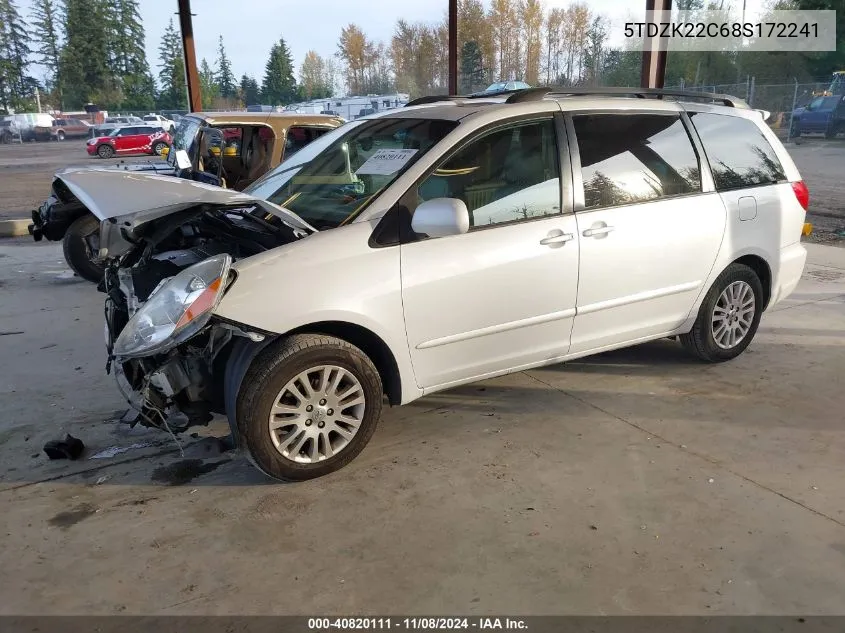 5TDZK22C68S172241 2008 Toyota Sienna Xle