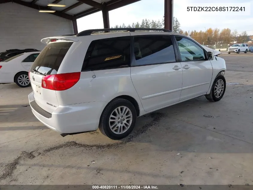 5TDZK22C68S172241 2008 Toyota Sienna Xle