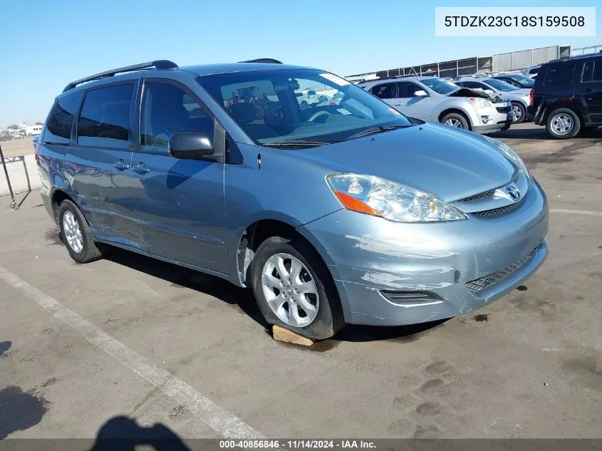 2008 Toyota Sienna Ce VIN: 5TDZK23C18S159508 Lot: 40856846