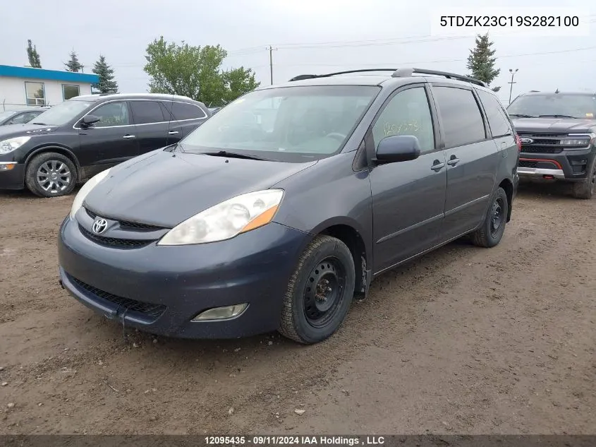 2009 Toyota Sienna Ce/Le VIN: 5TDZK23C19S282100 Lot: 12095435