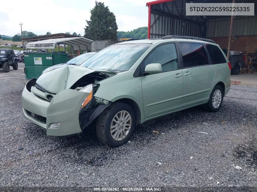 2009 Toyota Sienna Xle VIN: 5TDZK22C59S225335 Lot: 39756362