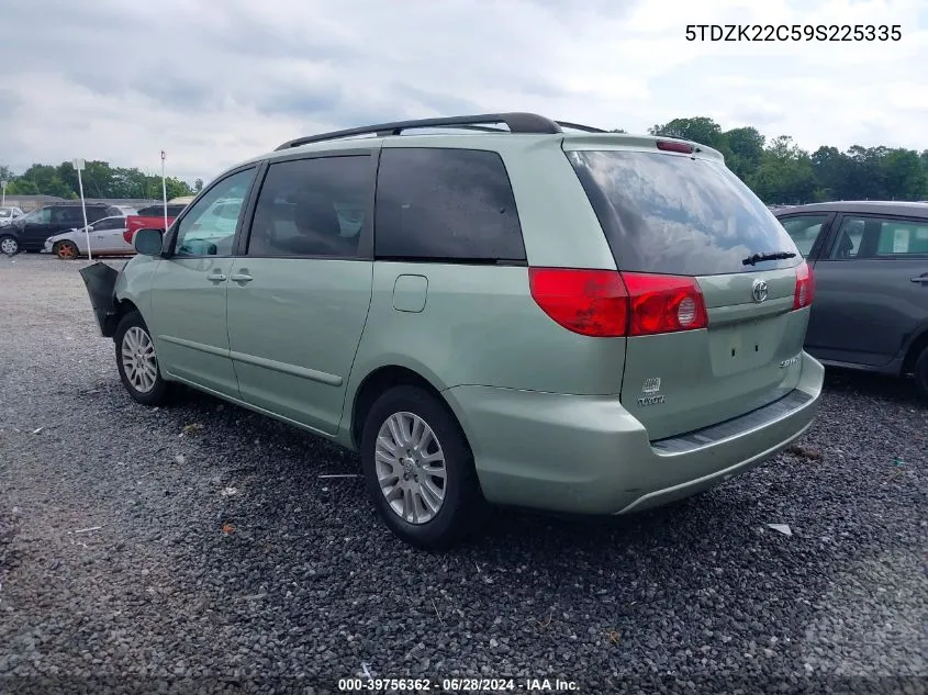 5TDZK22C59S225335 2009 Toyota Sienna Xle