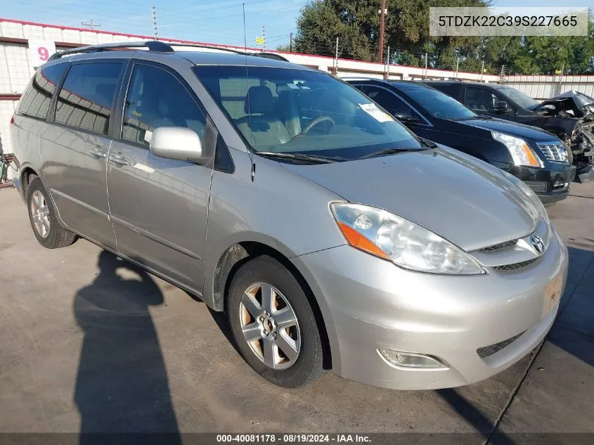 5TDZK22C39S227665 2009 Toyota Sienna Xle