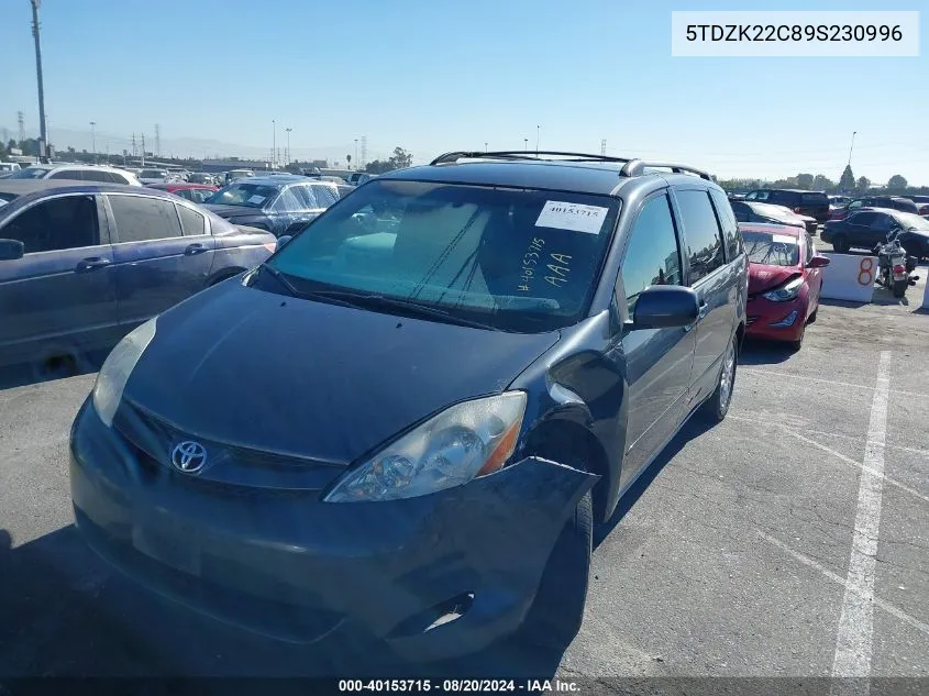 5TDZK22C89S230996 2009 Toyota Sienna Xle