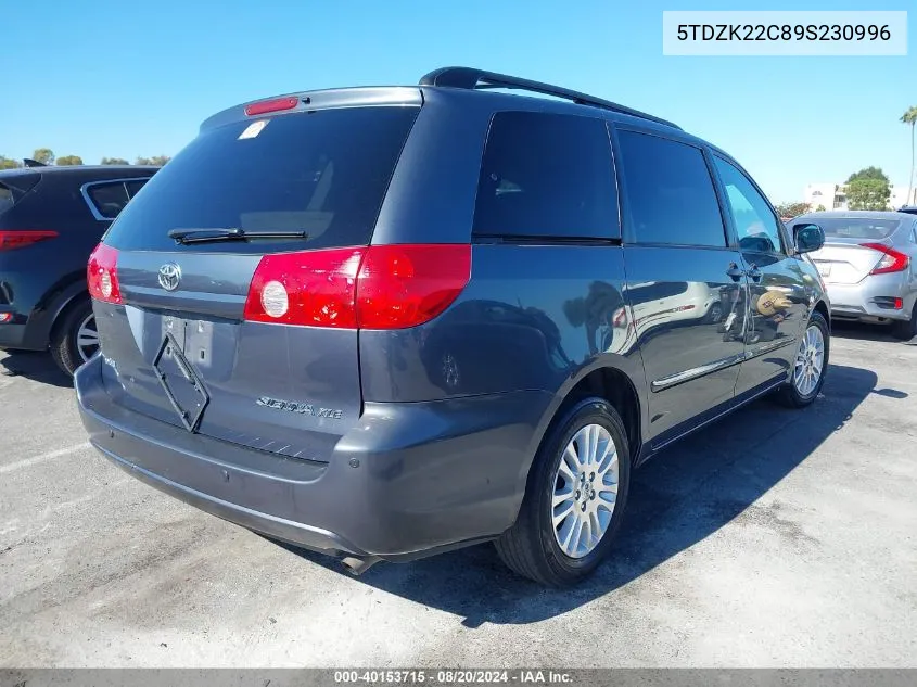 2009 Toyota Sienna Xle VIN: 5TDZK22C89S230996 Lot: 40153715