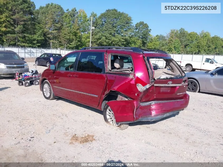 5TDZK22C39S226208 2009 Toyota Sienna Limited