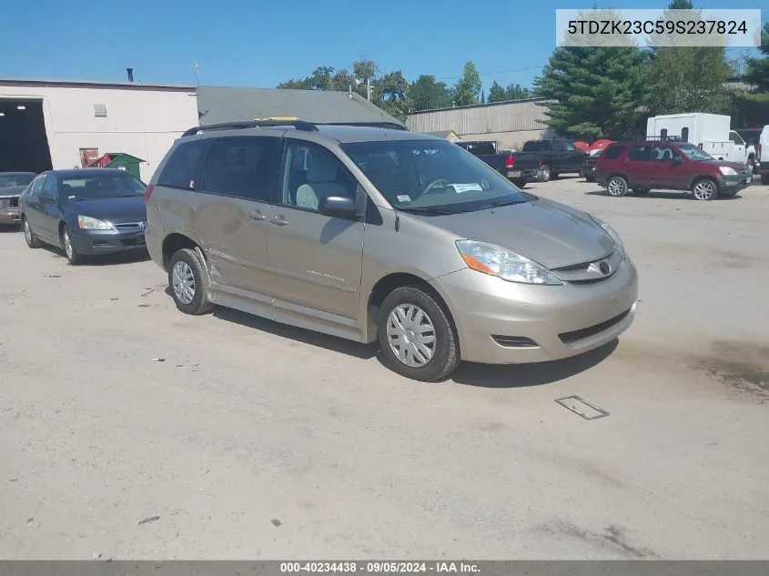 2009 Toyota Sienna Ce VIN: 5TDZK23C59S237824 Lot: 40234438