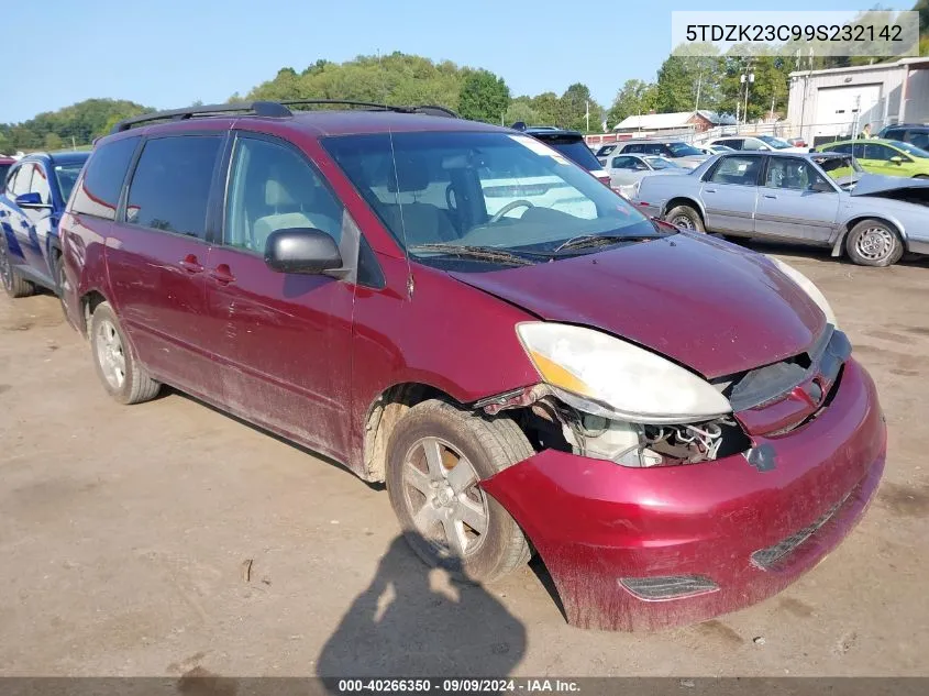 2009 Toyota Sienna Le VIN: 5TDZK23C99S232142 Lot: 40266350