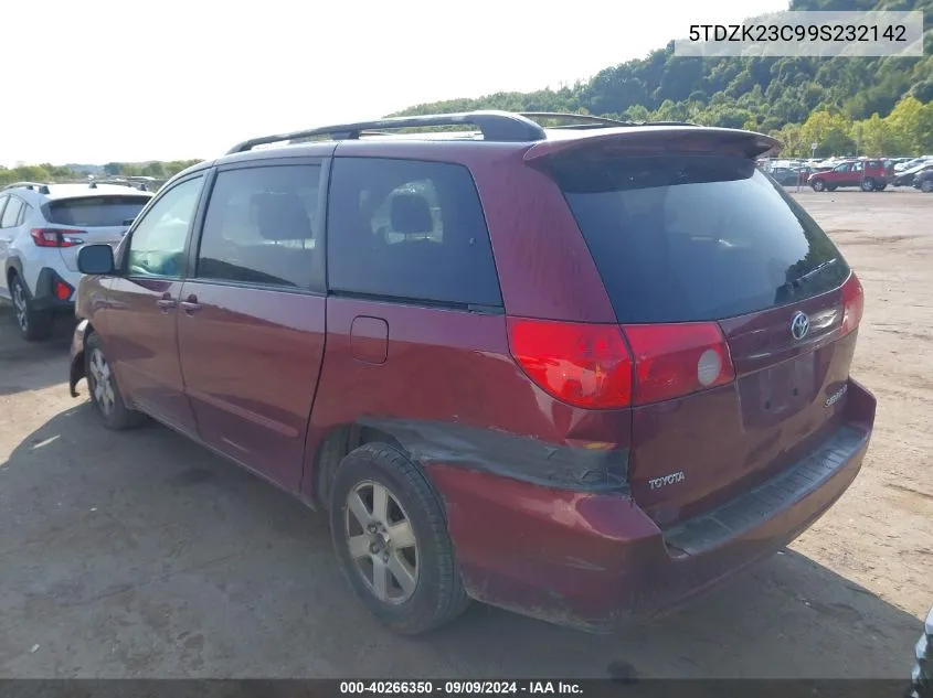 5TDZK23C99S232142 2009 Toyota Sienna Le