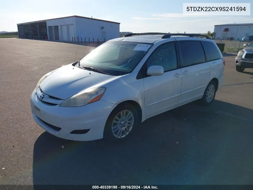 5TDZK22CX9S241594 2009 Toyota Sienna Xle