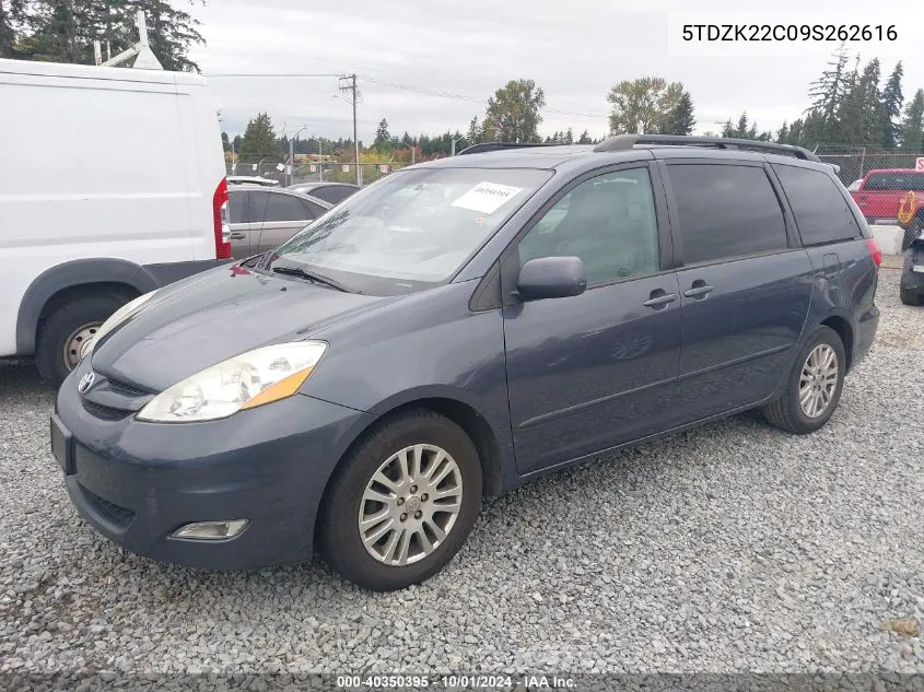 5TDZK22C09S262616 2009 Toyota Sienna Xle